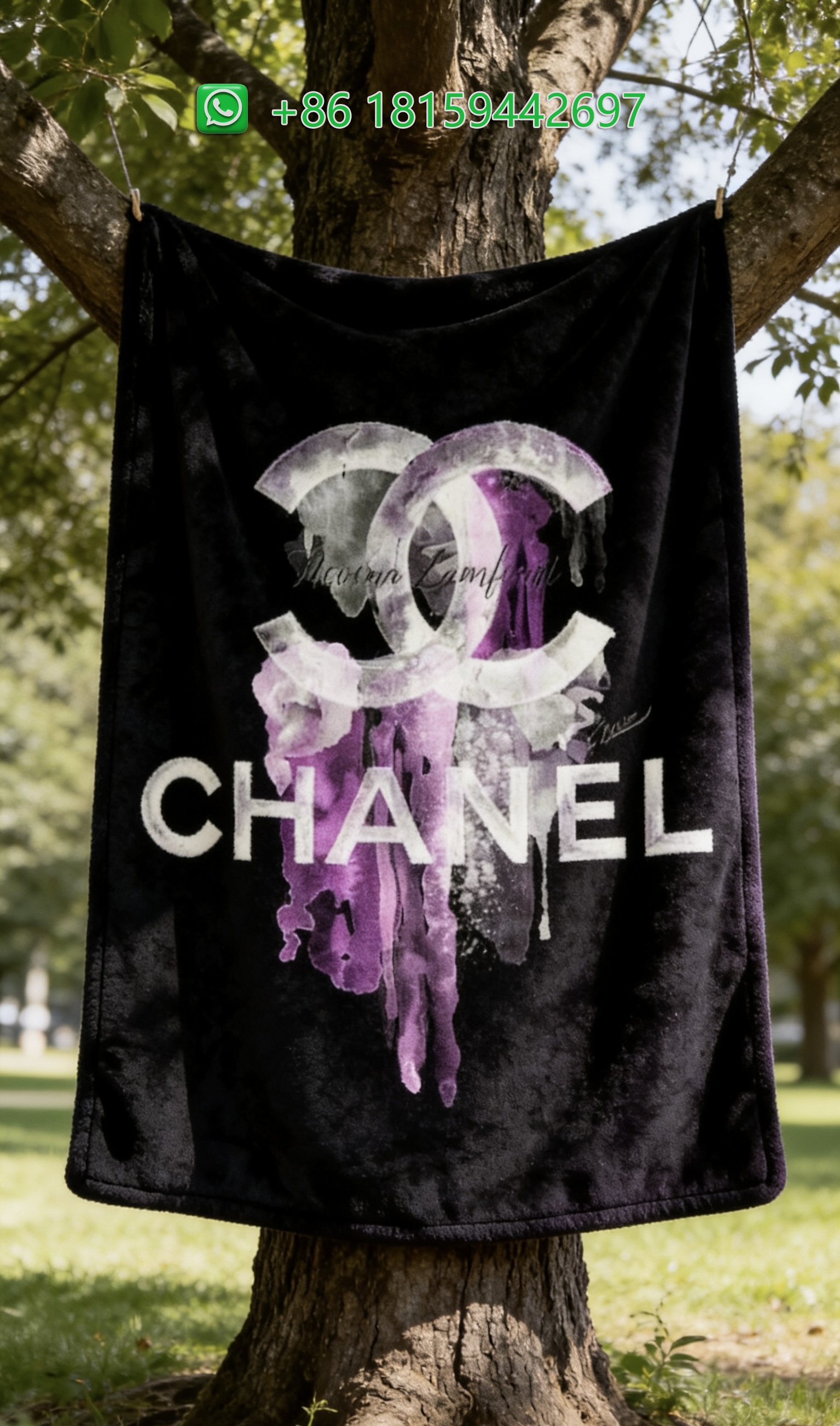 Chanel Throw Blankets
